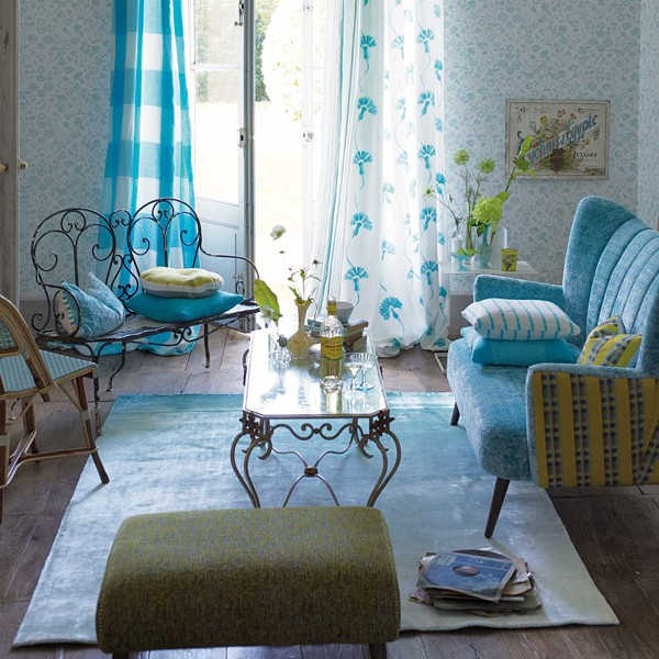 Tapis Eberson aqua Designers Guild Tapis Eberson aqua Designers Guild
