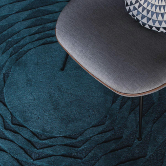 Polygon bleu Rugs