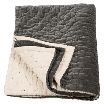 Bed cover Velvet Linen Oyster/Natural linen Niki Jones