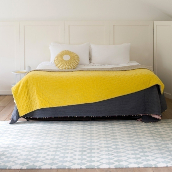 Bed cover Velvet Linen Oyster/Natural linen Niki Jones