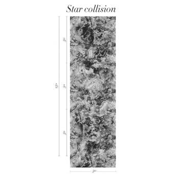 Star Collision Wallpaper Black Coordonné