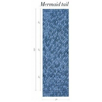 Papier peint Mermaid Tail Blue Coordonné