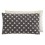 Silaï Rectangle Cushion Gan Rugs Dark grey/White 142103