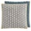 Coussin Silaï Carré Gan Rugs Light grey/Blue 142097