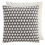 Silaï Carré Cushion Gan Rugs Dark grey/White 142101