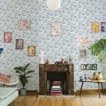 Tipsy Love Wallpaper Blue Coordonné