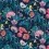 Meadow Fabric Osborne and Little Teal/Ruby F7010-02