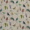 Aviary Fabric Osborne and Little Multi/Champagne Gold F7011-02