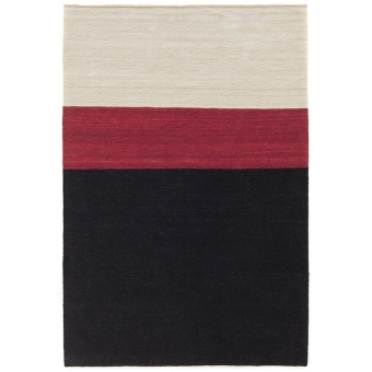 Colour 2 Rugs Black/Red Nanimarquina