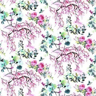 Stoff Chinoiserie Flower Outdoor Peony Designers Guild