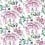 Tissu Chinoiserie Flower Outdoor Designers Guild Peony FDG2672/01