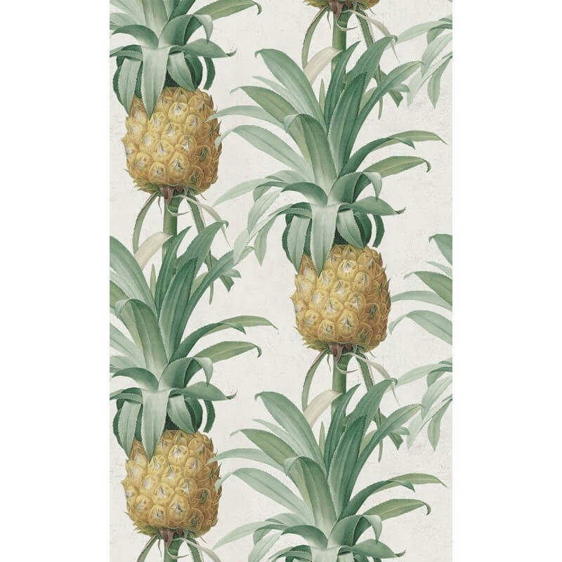 100 Tovaglioli Di Carta Bianchi Con Motivo Ananas E Lamina Argento - 12,7x12,7 Cm, 3 Veli, Perfetti Per Feste E Matrimoni