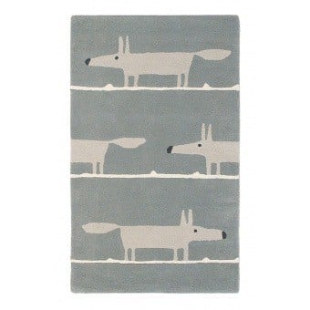 Mr Fox Silver Rug