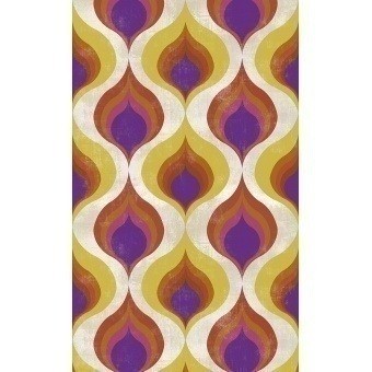 Panoramatapete Ottoman Pattern Orange/Yellow/Pink/Purple Mindthegap