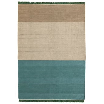 Tres Stripes Green Rug