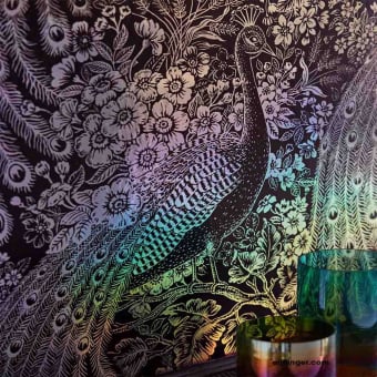 Papier peint Paon d'Or - Reflect