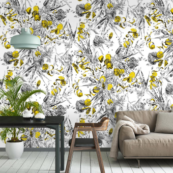 Feu d'Artifice Wallpaper Citron Edmond Petit