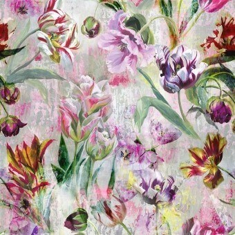 Tulipa Stellata Fabric Birch Designers Guild