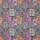 Orangery Fabric Matthew Williamson Black/Fuchsia/Orange F7122-01