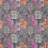 Stoff Orangery Matthew Williamson Black/Fuchsia/Orange F7122-01