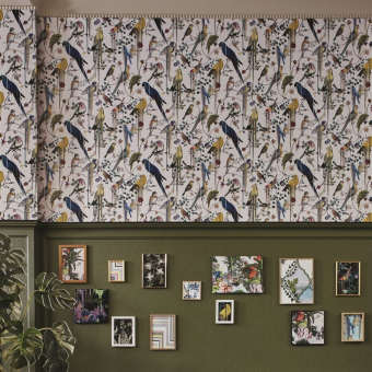 Birds Sinfonia Wallpaper Argent Christian Lacroix