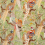 Samt Game Birds Mulberry Stone/Multi FD268_K102