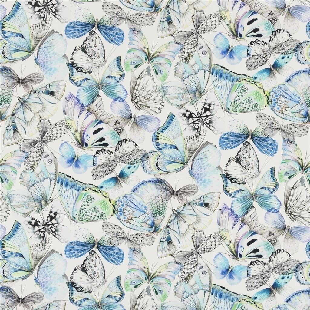 Tissu avec motifs papillons