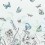 Papier peint panoramique Papillons Designers Guild Eau de Nil PDG1058/02
