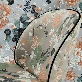 Tissu Kyoto Taupe Jean Paul Gaultier