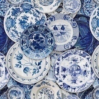 Papier peint panoramique Delftware