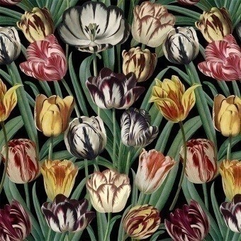 Tulipa Panel Dark green/Yellow/Red Mindthegap