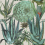 Carta da parati panoramica Succulentus Mindthegap Green/Taupe WP20168