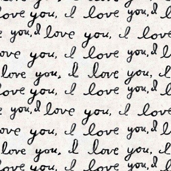 Papeles pintados panorámico I Love You, I Love You