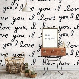 Carta da parati panoramica I Love You, I Love You