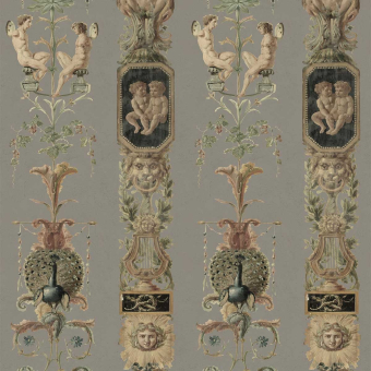 Pilasters Panel Taupe/Green/Beige Mindthegap