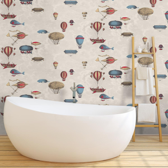 Papier peint panoramique Macchine Volanti Fornasetti