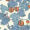 Frutto Proibito Wallpaper Cole and Son Bleu/Orangé 114/1003