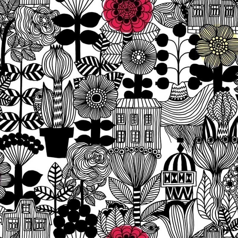 Lintukoto Wallpaper - Marimekko
