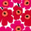 Unikko Wallpaper Marimekko Framboise 23354