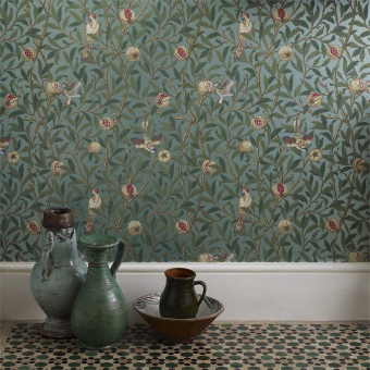 Bird & Pomegranate Wallpaper