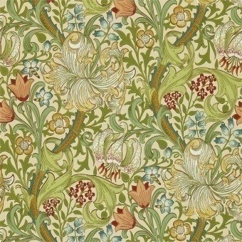 Golden Lily Pale Wallpaper Pale Biscuit Morris and Co