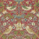 Carta da parati Strawberry Thief Morris and Co Crimson/Slate DARW212563