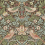 Papel pintado Strawberry Thief Morris and Co Chocolate/Slate DMCR216477