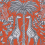 Papel pintado Kruger Emma J. Shipley by Clarke and Clarke Flame W0102/02