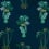 Jungle Palms Fabric Clarke and Clarke Navy F1110/03