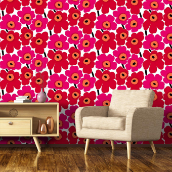 Unikko Wallpaper - Marimekko