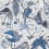 Audubon Wallpaper Clarke and Clarke Blue W0099/01