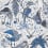 Carta da parati Audubon Emma J. Shipley by Clarke and Clarke Blue W0099/01