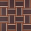 Papel pintado Intrigue Mériguet-Carrère Paris Violet/Ocre Rouge INT03