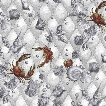 Coquillages & Crustacés Wallpaper Blanc Edmond Petit